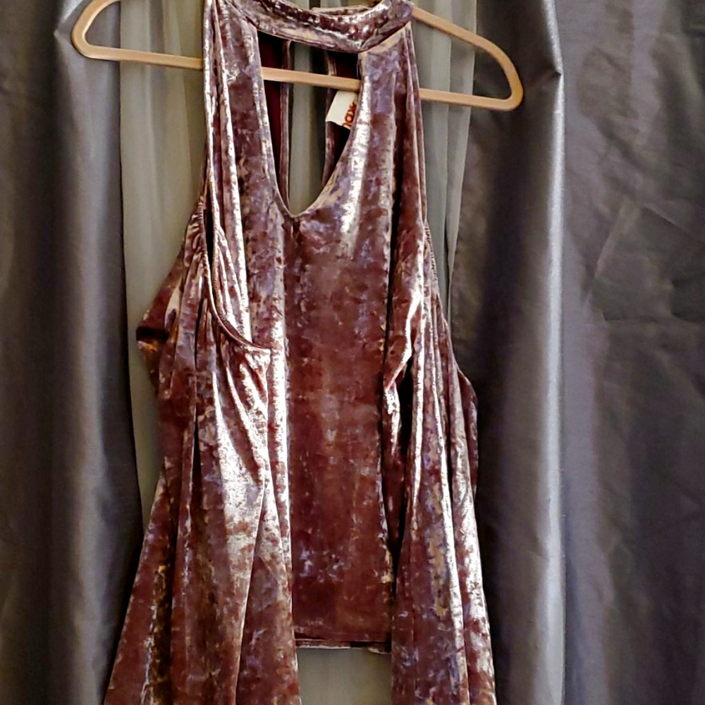 Beautiful mauve velvet top